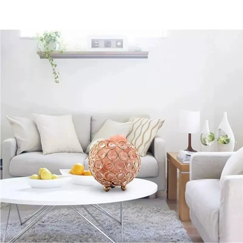 Decoration Holiday Gift Himalayan Lamp Natural lamp Pink Rock Salt oil diffuser Crystal Salt Lamps with Dimmable Touch Switch