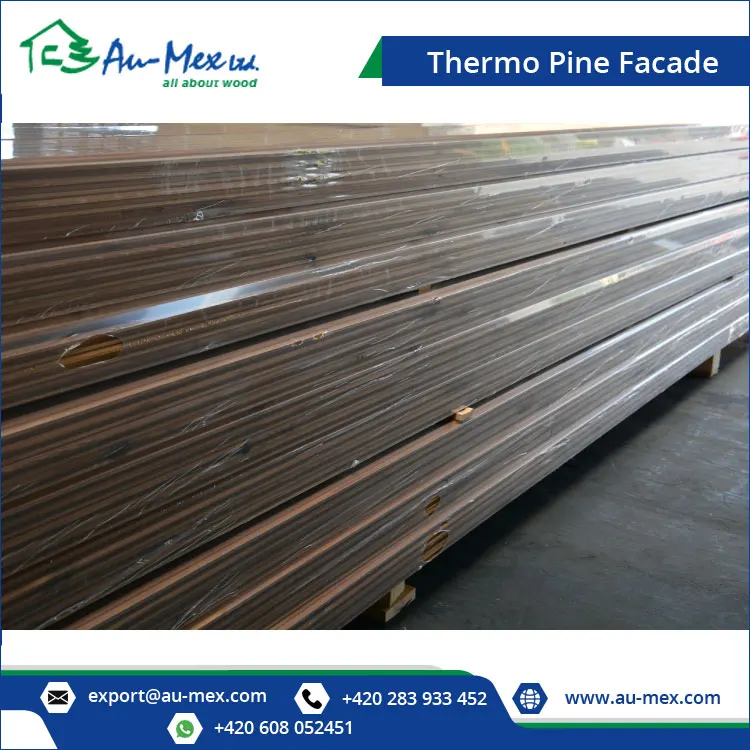 20x140 mm Thermo Pine Wood Cladding Smooth surface