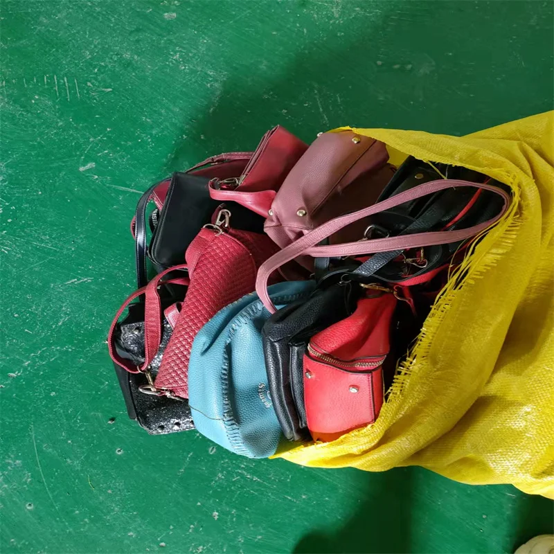 China Supplier mixed used bags bale 45kg Branded ladies Second Hand Bags handbags for woman