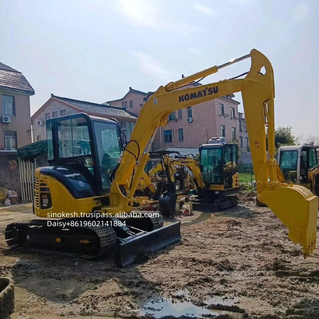 used excavator komatsu pc50mr with connect tube used small cheap excavator komatsu pc50 pc55mr-2