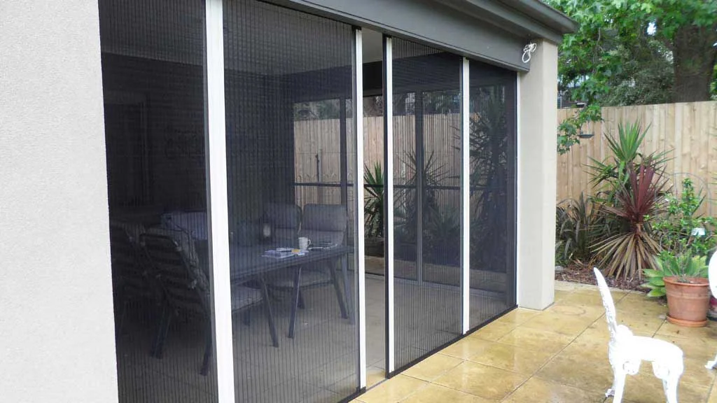 Anti mosquito Easy Install Polyester Pleated mesh Sliding Screen door system whole set DIY Screen System anti mosquito window