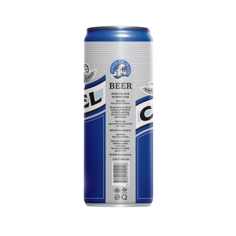 Wholesale Private Label Non-Alcoholic Lager Beer Cans Camel Lager with Light Refreshing Finish-OEM/ODM Options Available