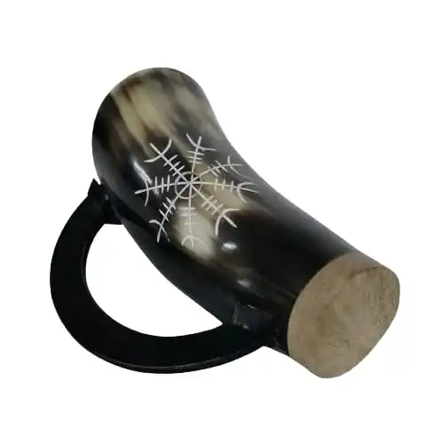Horn Beer Mug Drinking Viking Wine Tankard Game Vintage For Medieval Natural Tankard Christmas weeding