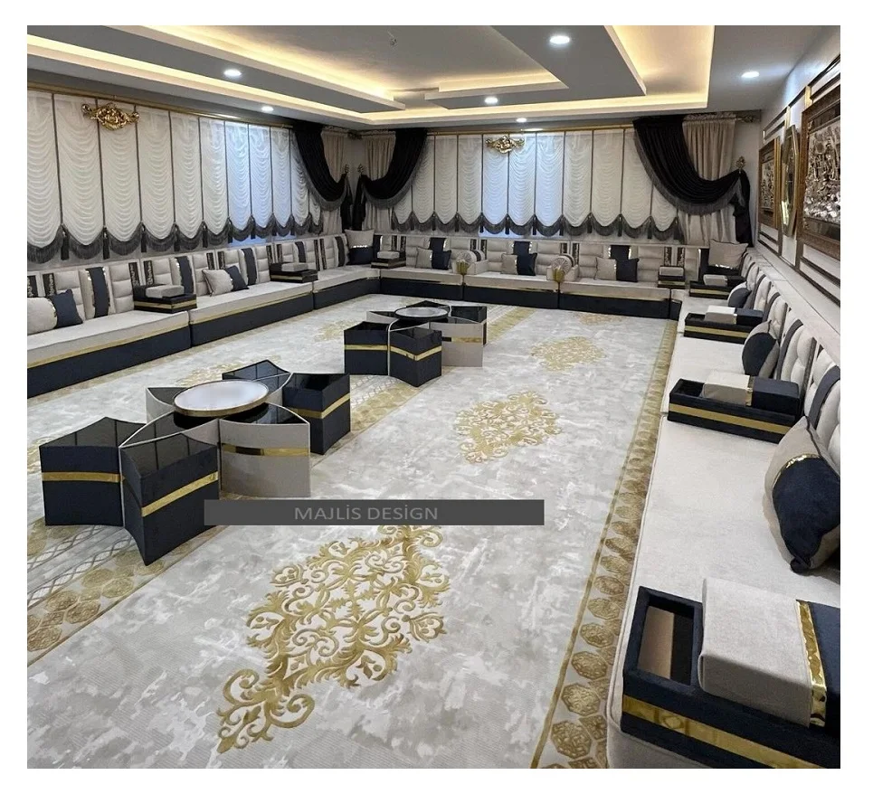 Oriental Floor Seating   Ethnic Sofa  Arabic Majlis Sofa   Ottoman Style Sofa   Arabic Jalsa Set  Luxury Oriental Floor Seating