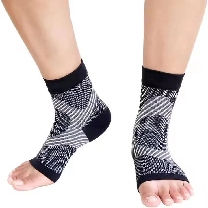 Wholesale Half Open Sports Ankle Sleeve Plantar Fasciitis Heel Neoprene Ankle Support Socks Compression Ankle Brace Support