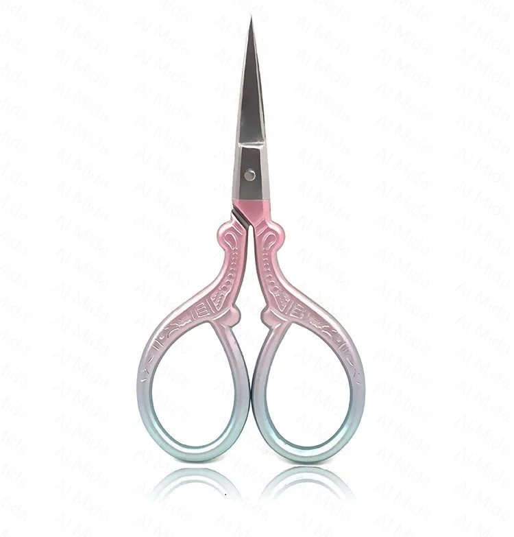 Cuticle Scissors Smile Face Small Edge Slim Custom Satin Steel Stainless Logo Nail Style Scissors By Al Mida