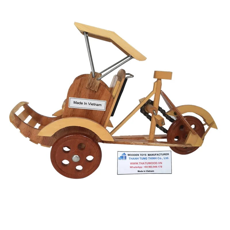 Оптовая продажа натуральные деревянные игрушки Cyclo для украшения WhatsApp: + 84 961005832
