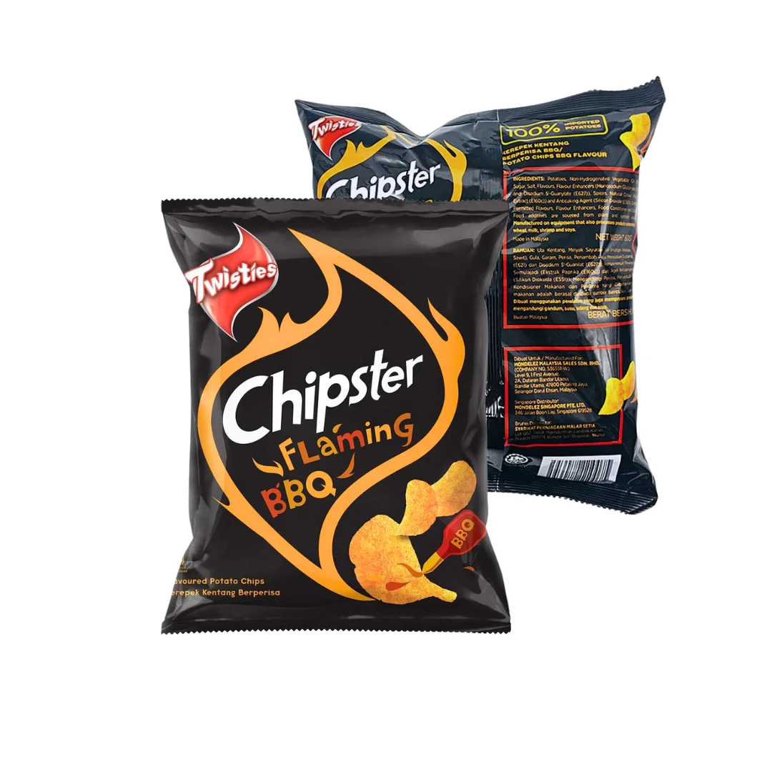 Twisties Chipster 60G Potato Chips Flaming BBQ Mondelez Wholesale Export Malaysia Direct Factory Authorized Distributor