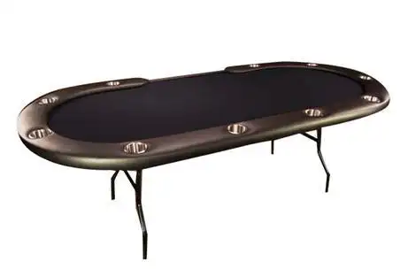 Casino Grade Foldable Table Oval Shape Poker Table