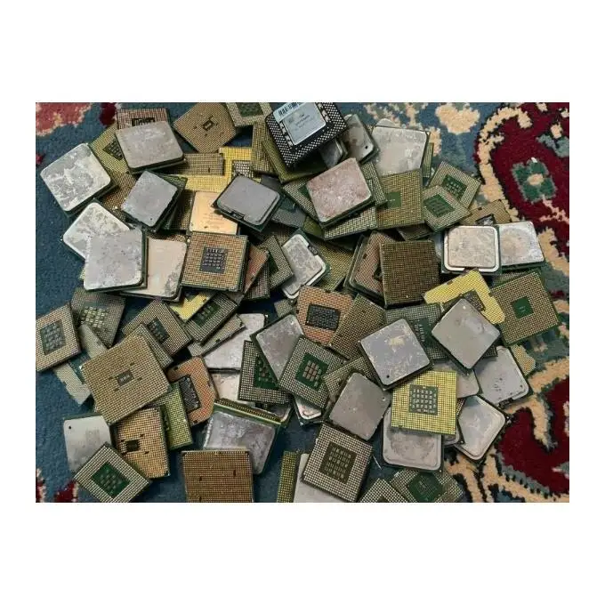 Low Price Ceramic CPU Scrap with gold pins / gold recovery Processors motherboard and gold finger trimmed for sale