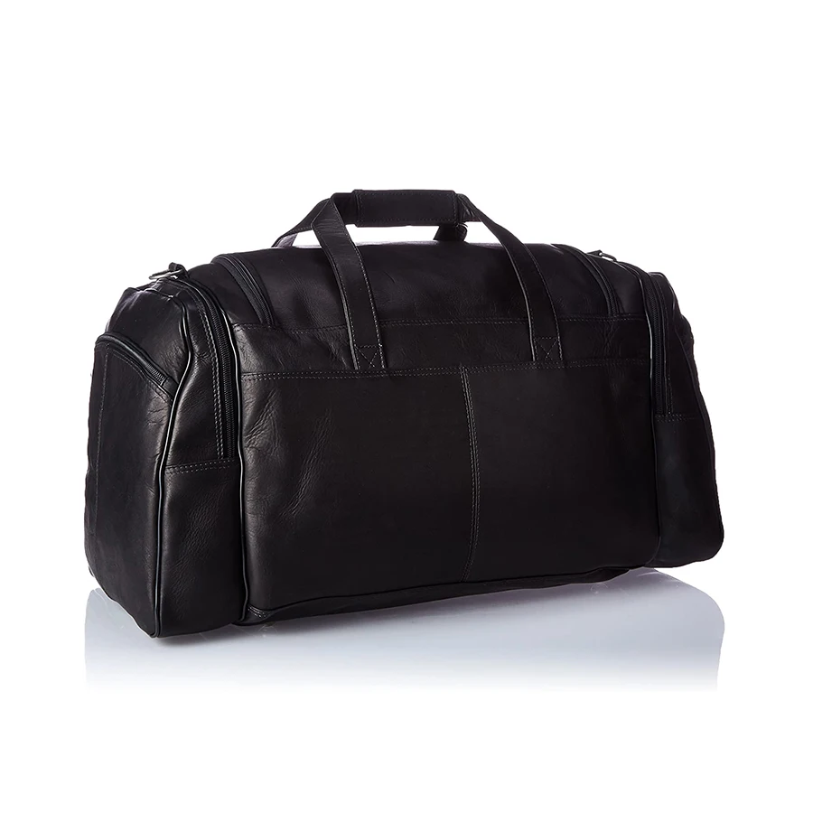 New design custom logo Men Sports Duffel Gym Waterproof Leather Travel Bag With Sport Shoes Bag