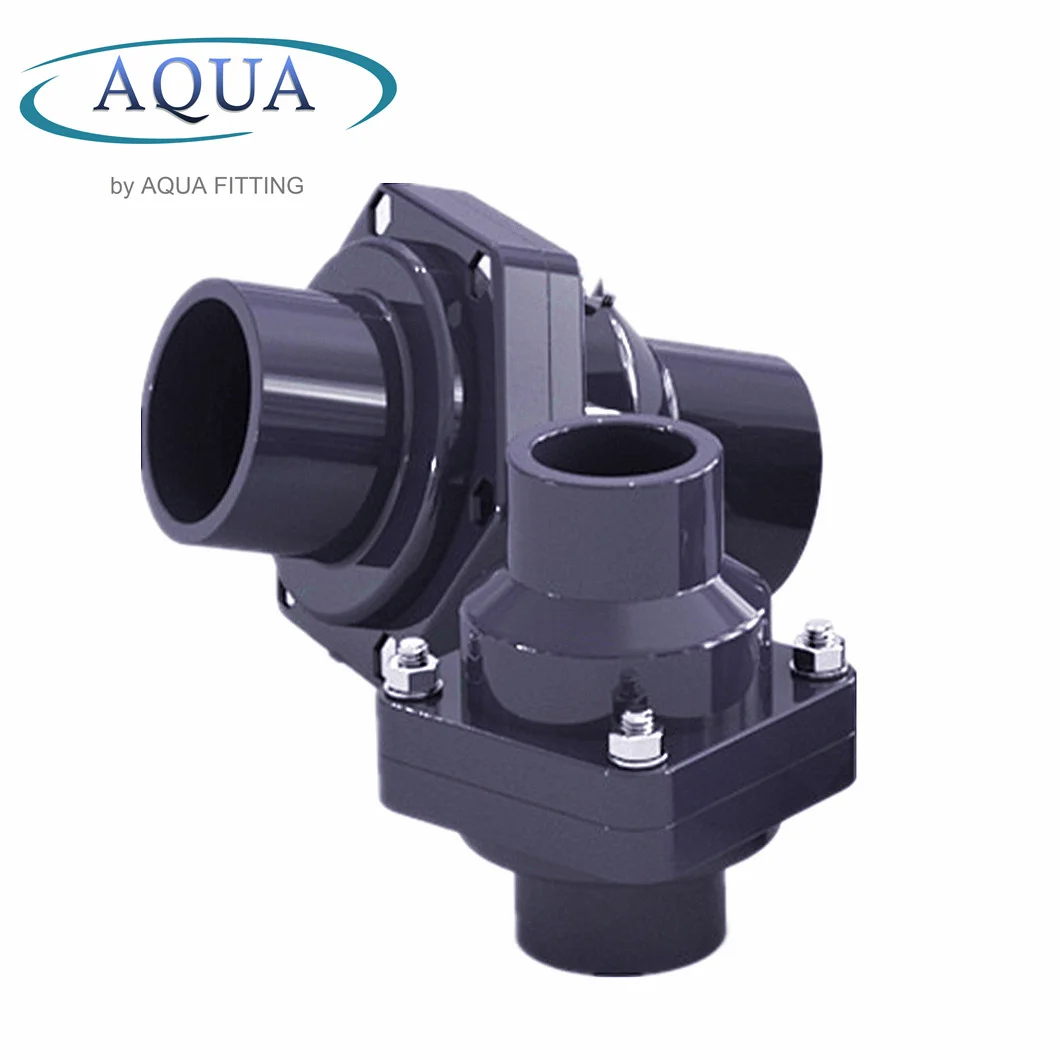 PVC Plastic UPVC Single Union Socket Wafer Check Valve Water Industrial Usage
