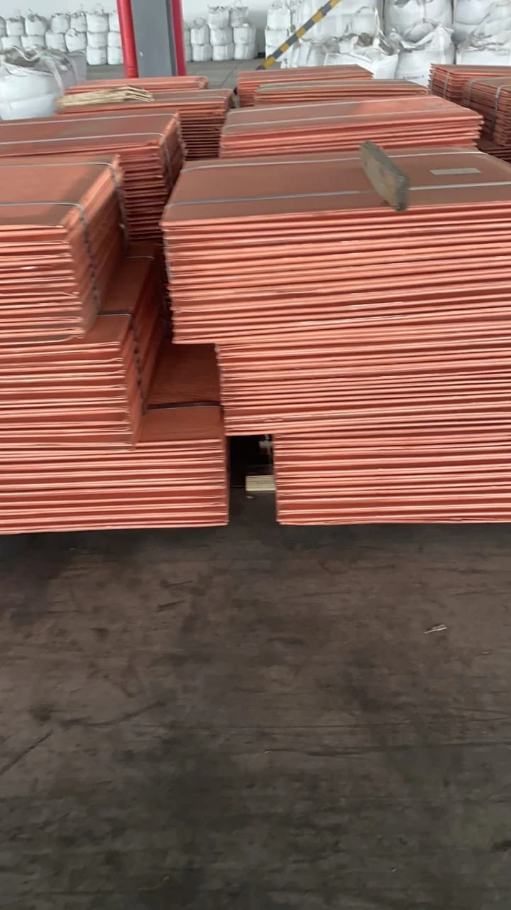 High Quality 100% Pure Copper Cathode Sheet Quality Grade Electrolytic Copper Cathode Plate Supplier From India