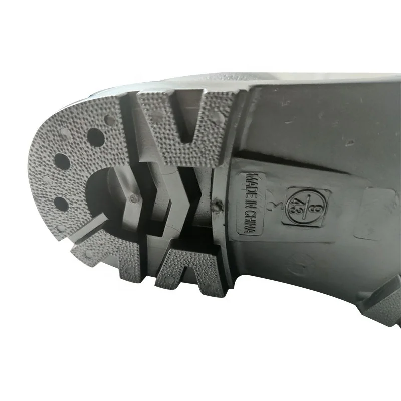PVC safety  steel toe  rain boots waterproof  boot for men  Boots factory to prevent puncture