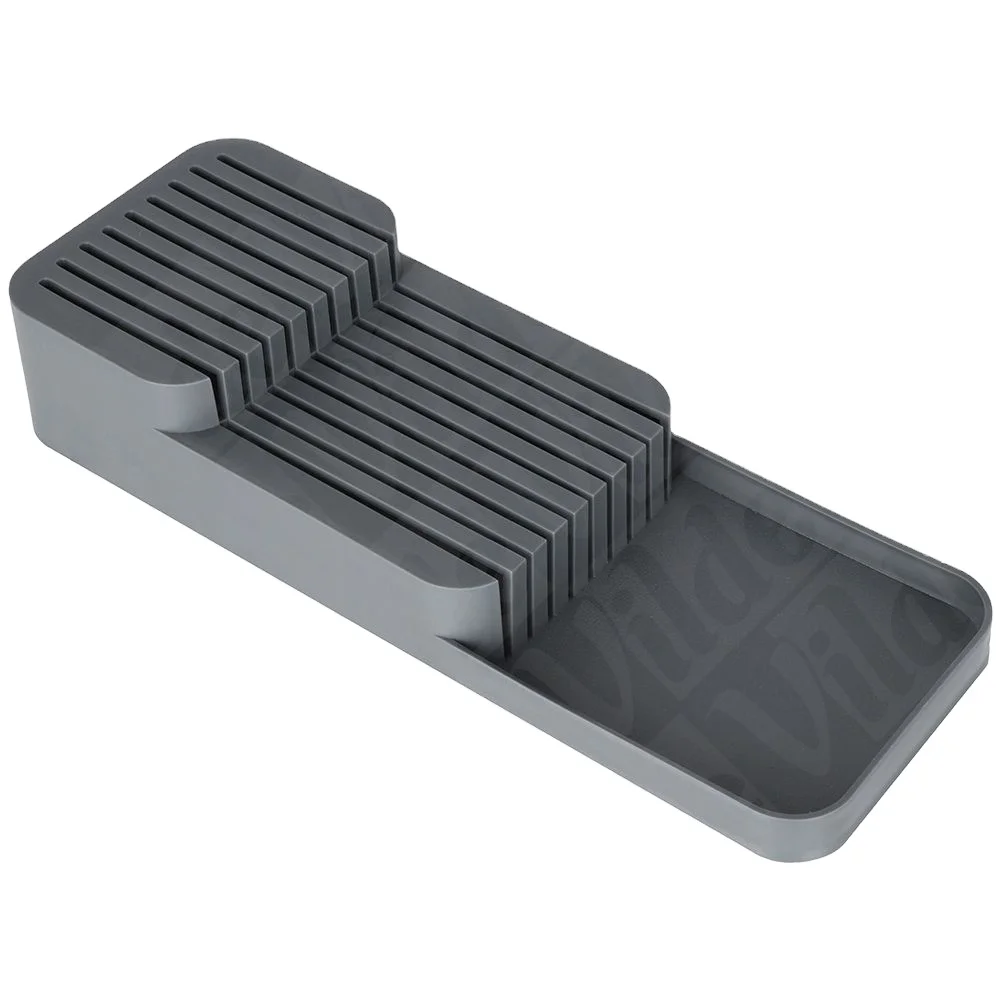 Excellent Durability High Quality Knife Drawer Organiser Gray 39x14,5x7,5 Centimeter