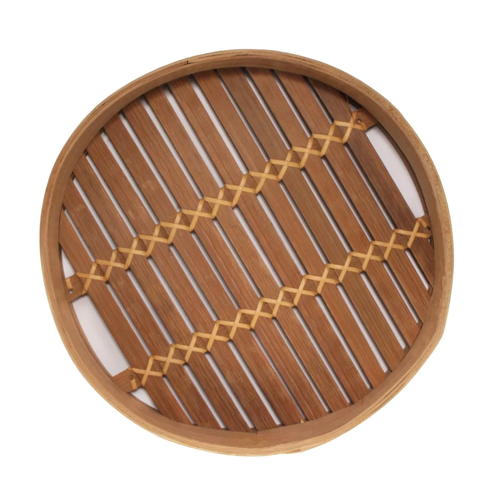Dumpling Steamer, 8 Inch Bamboo Dim Sum or Bao, Baozi Steamer Basket Mini Bamboo Steamer with Lid Made in Vietnam