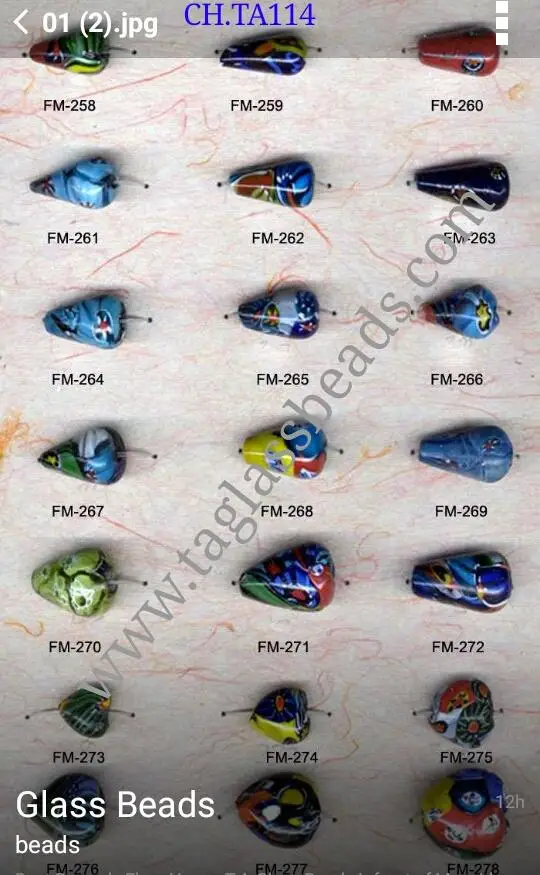 Beads for jewelry making glass Big round ball millefiori glass beads multi color Colorful Glass Beads For Womens