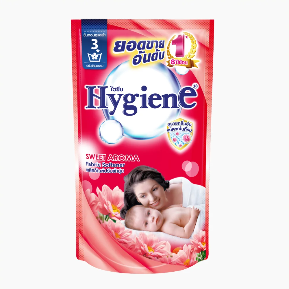 Hygiene High Quality Fabric Sheet Clothes Textile Softener in Red Size 580ml with HDPE Bottle for Washing Machine
