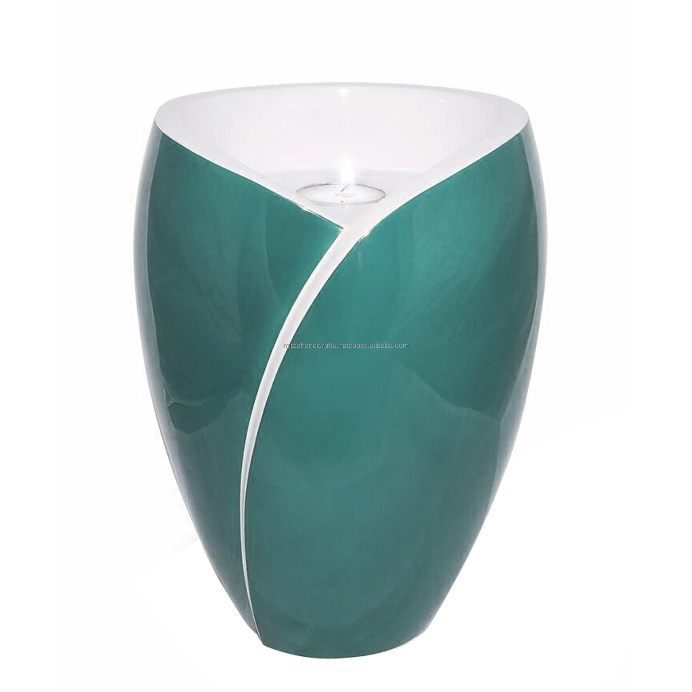 Glossy Metal Tea Light Memorial Cremation Urns For Human Ashes Funeral Supplier