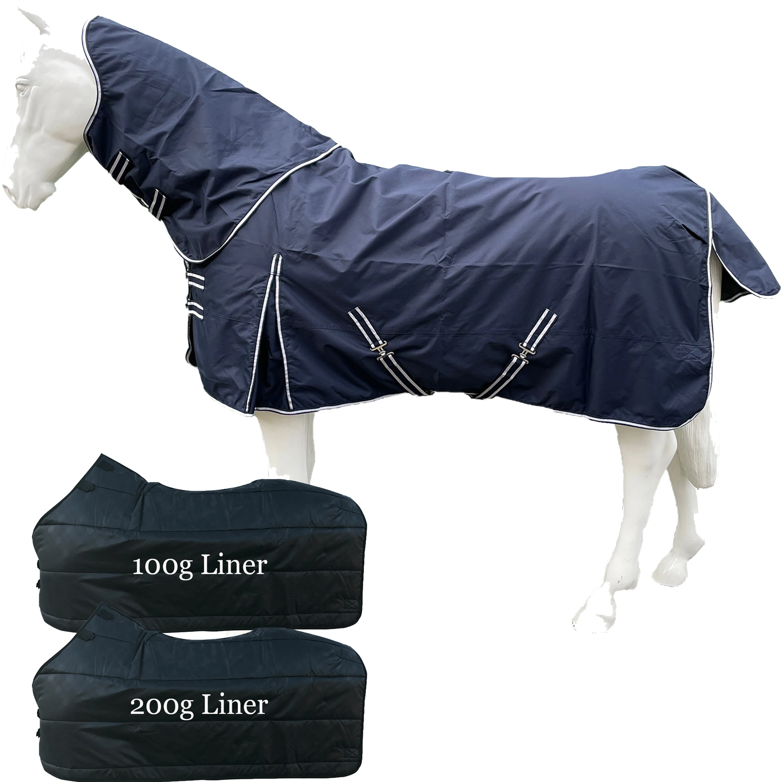 Horse Equipment Cotton Winter Equine Products Breathable Saddle Equestrian Waterproof Horse Rugs Neck Cover Blanket Pink Purple