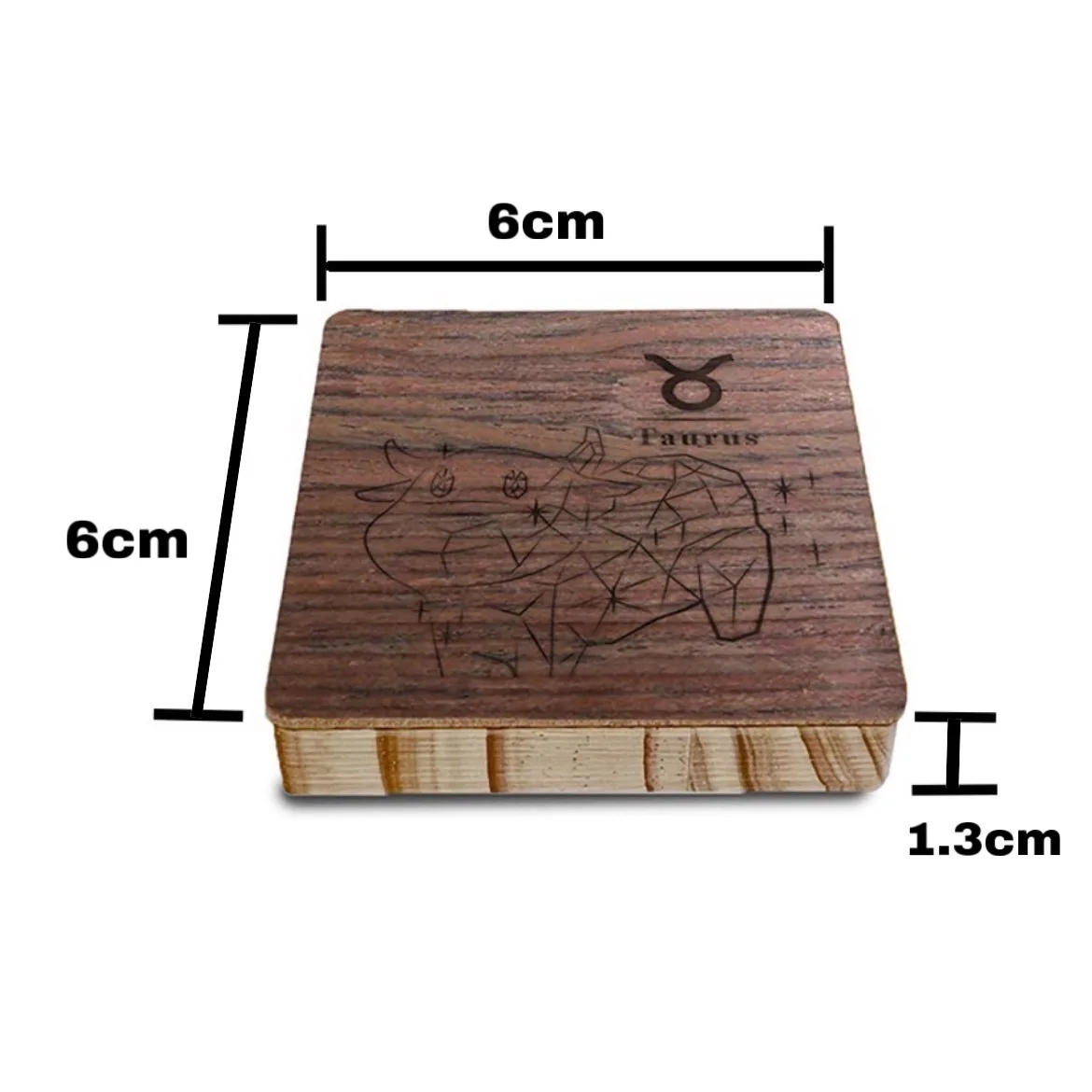 Hot Sale Stainless Steel Cherry Wood Horoscope Bottle Opener Star Sign Mobile Phone Holder Leo