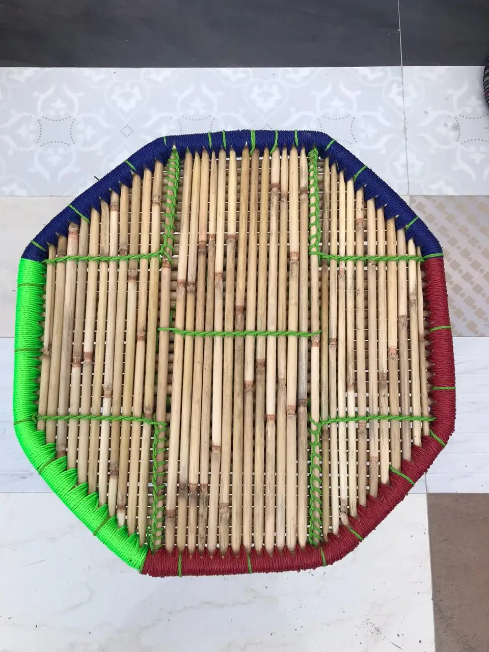 Bamboo Ottoman Table Eco Friendly Handicraft Cane Bar Bamboo Table For Outdoor Indoor Furniture Bulk