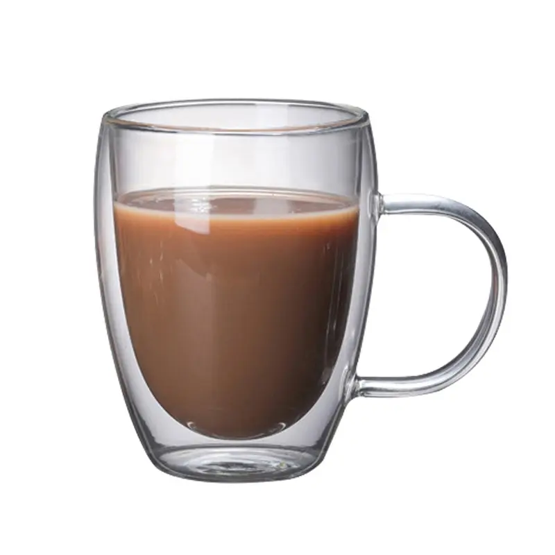 Double-layer glass cup resistant to brewing tea beer glass milk lemon juice cup drinking utensils lover coffee cup mug gift