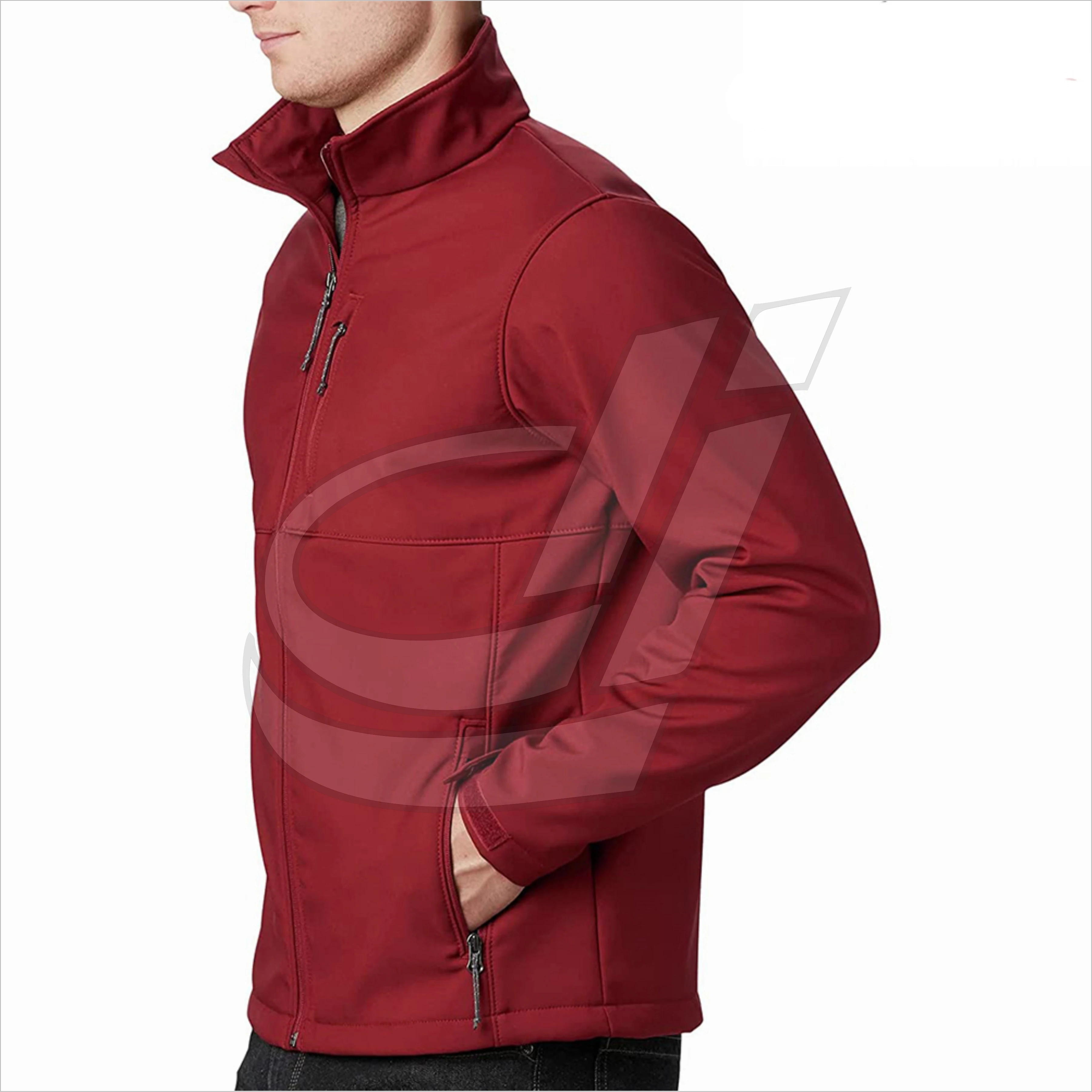 Wholesale Jackets Soft Shell For Gents Zipper Up Stand Collar Lightweight Winter Street Wear Jackets With Customized Size