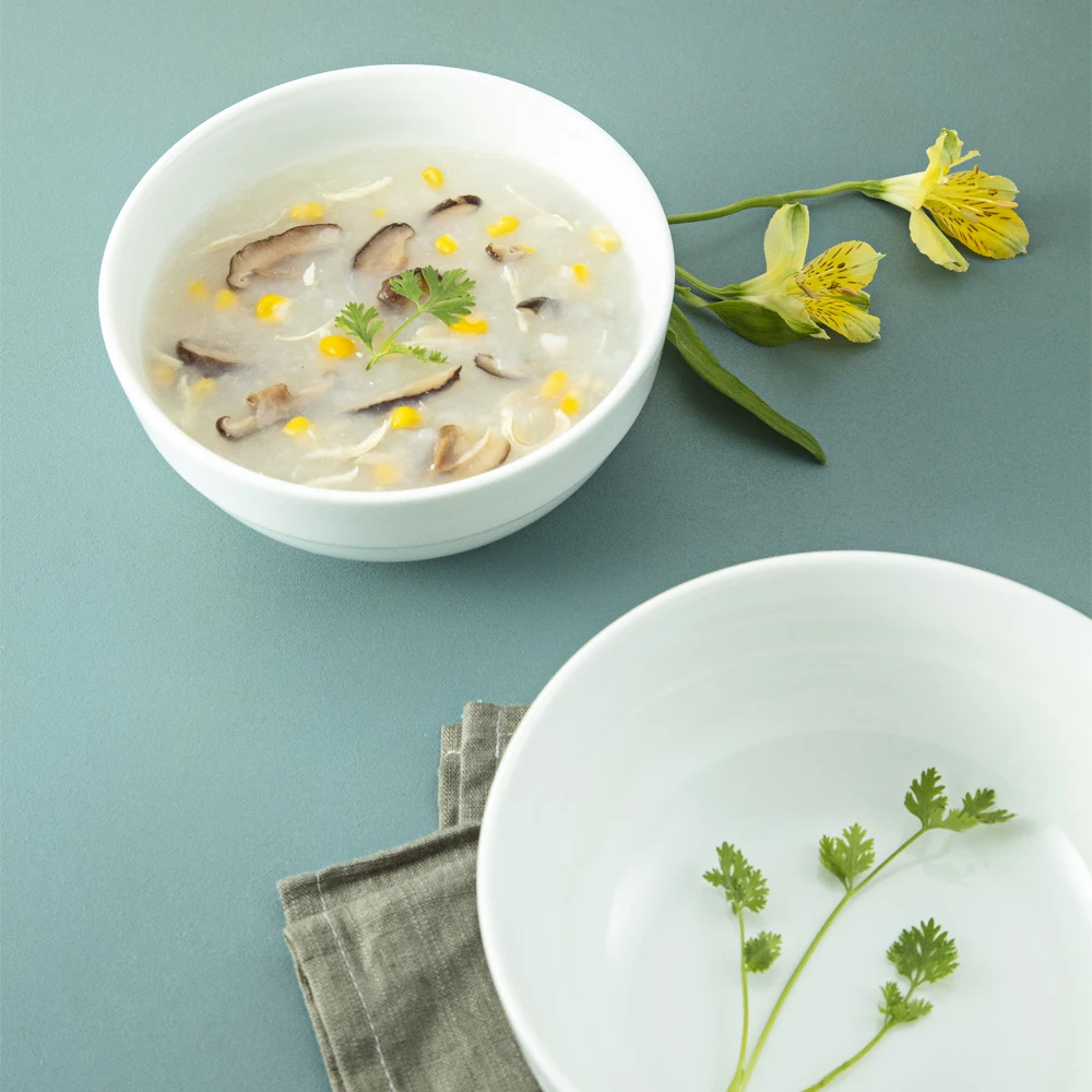 OEM 7' New products restaurant porcelain soup bowls dinnerware sets  Bowl with ring for high quality restaurant