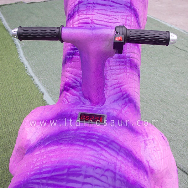 Coin Operated Game Horse Riding Kids Dinosaur Riding For Plaza