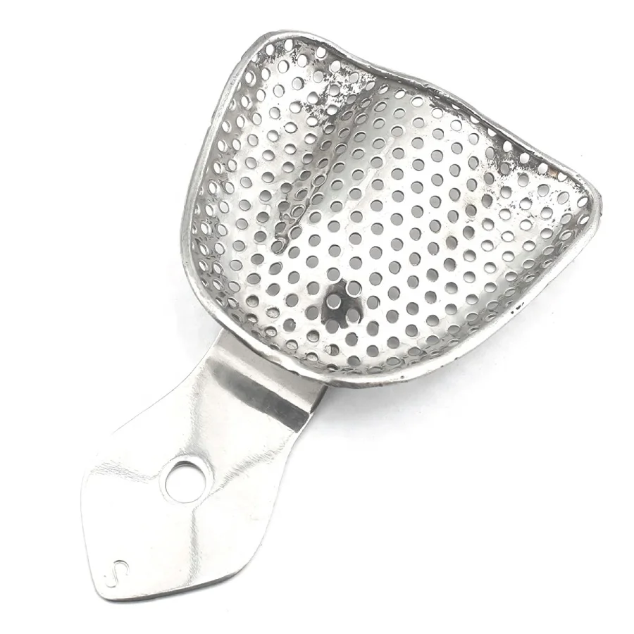 Dental Impression Trays Perforated Denture Upper Medium Size Oral Health Hygiene Orthodontics Care Tools