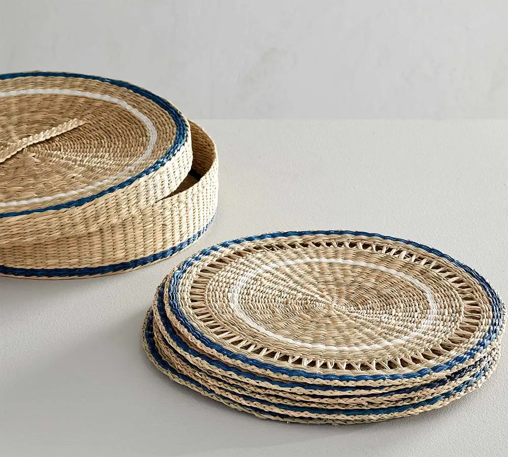 High Quality Seagrass Placemats Braided Plait Variety of Sizes Custom Table Decorations for Christmas Handmade From Vietnam