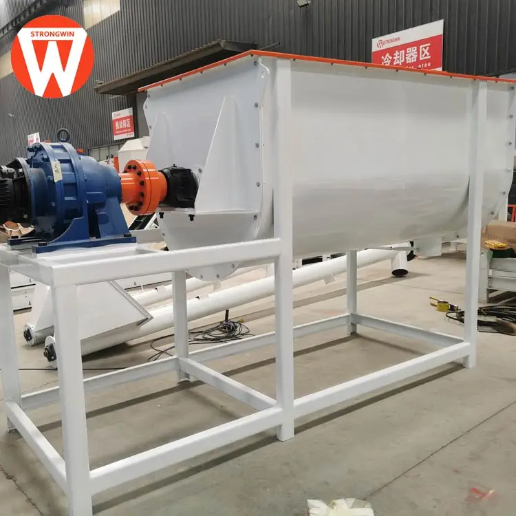 automatic small batch hen animal fodder chicken feed mixer equipment chicken animal mixing machine for animal feed