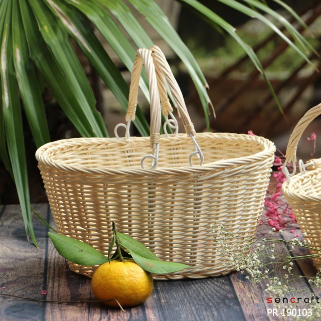 Wholesales Woven Rattan Wicker Home Storage Baskets Organization Boxes Decoration Handmade Vietnam