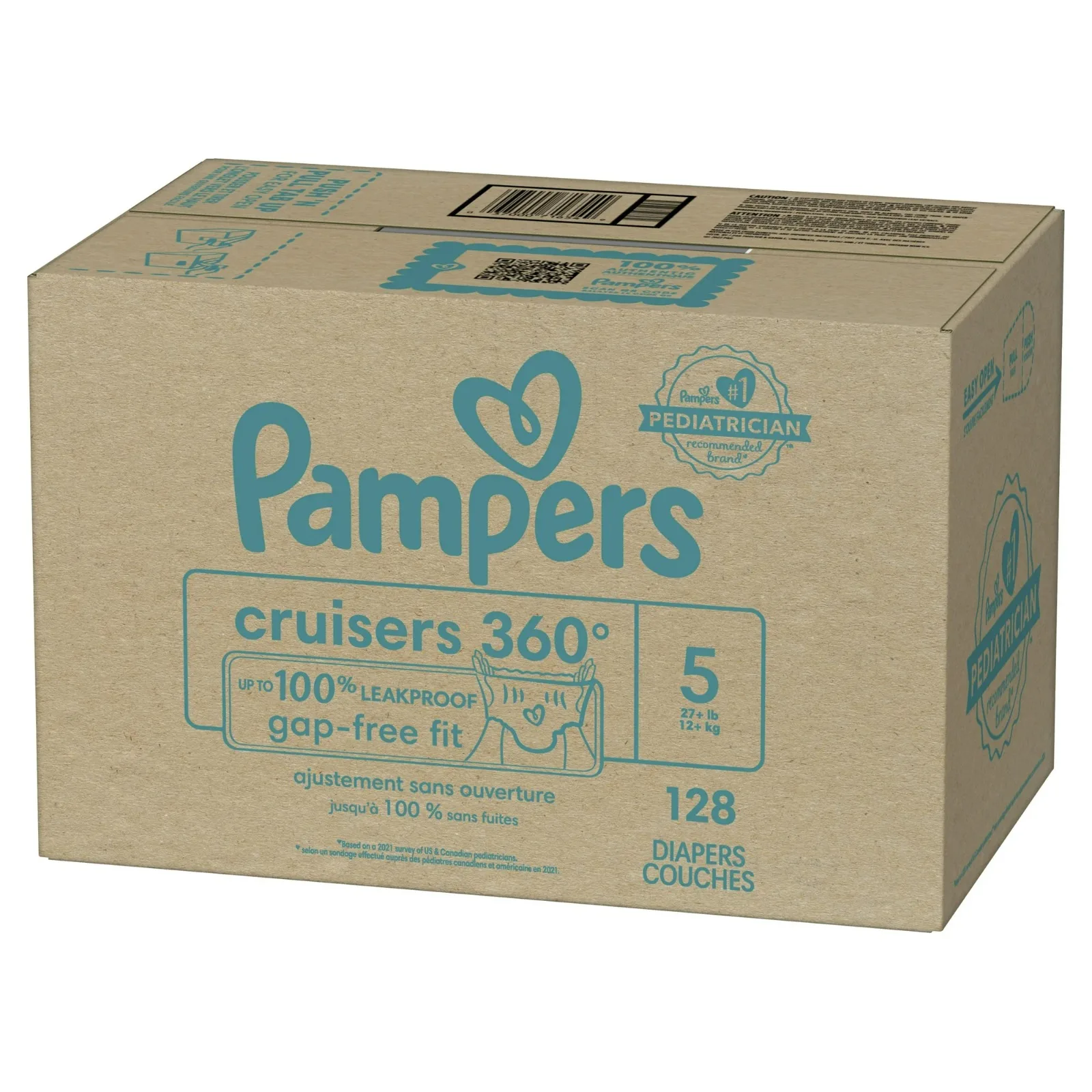 USA Origin Wholesaler of Pampersing Cruisers 360 Diapers Size 5 128 Counts Available for Bulk Buyers