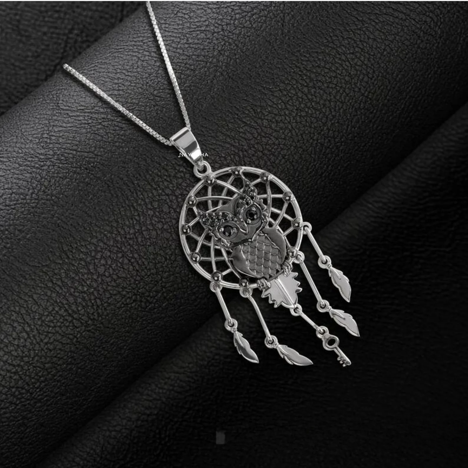 Most Popular 925 Sterling Silver Daily Wear Dream Catchers Necklace Gold Plated Chains for Gift