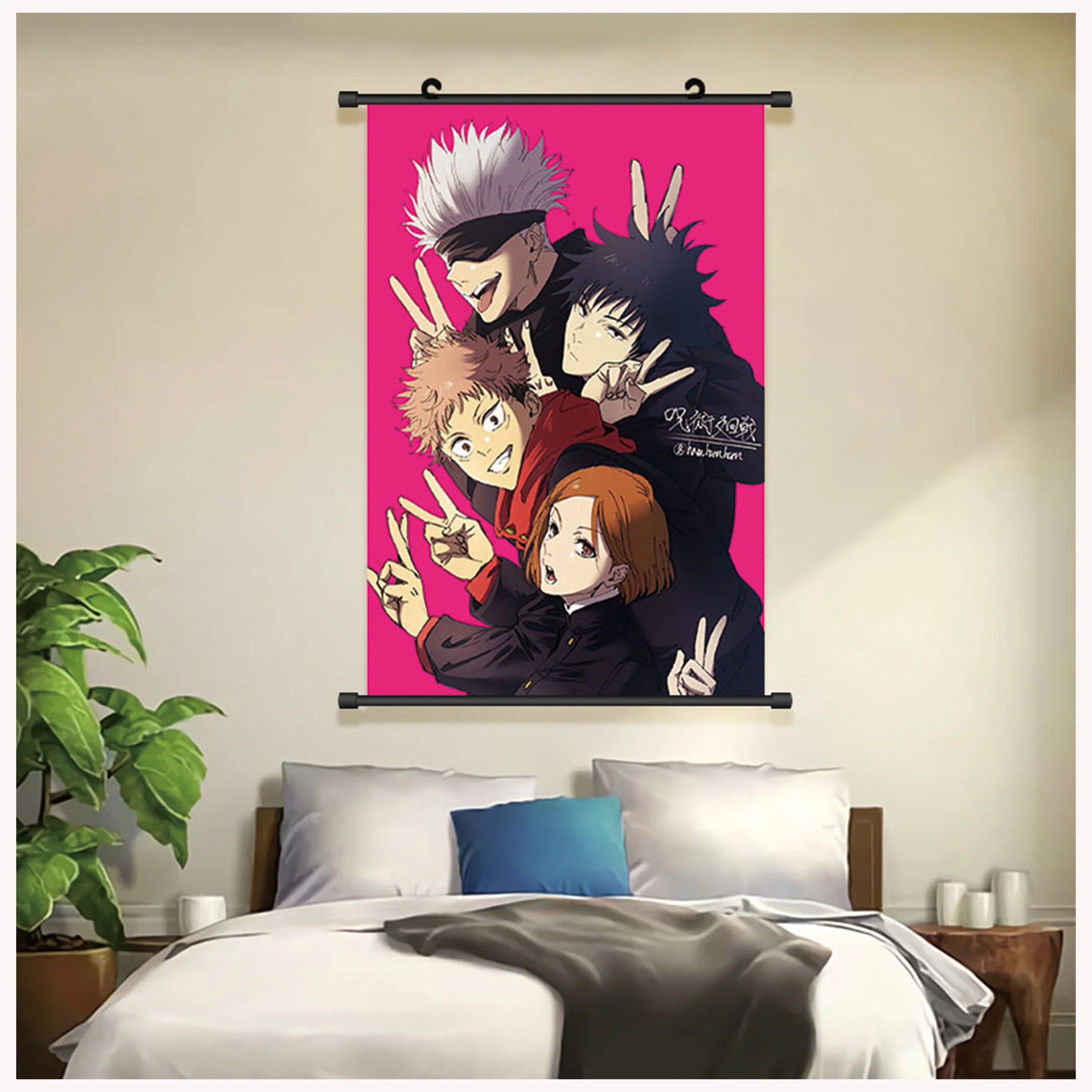 Factory Custom Pattern Size Decoration Indoor Fabric Hanging Scroll Wall Banner