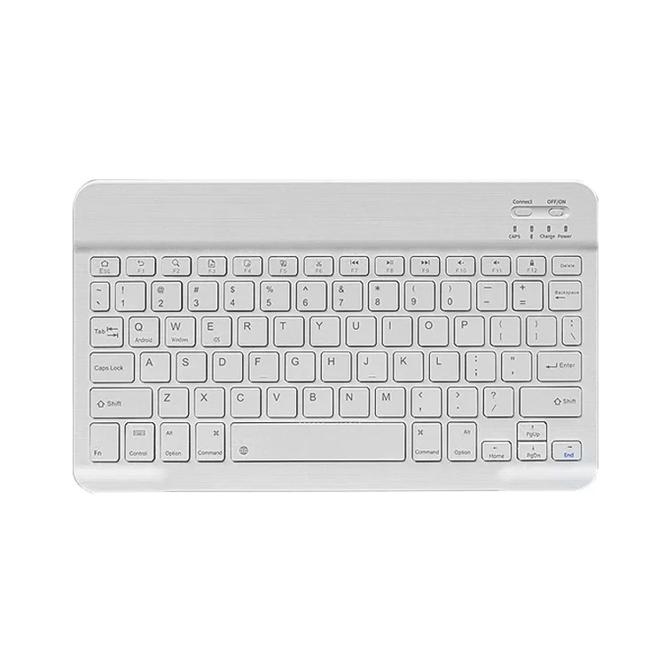 Ultra Slim Keyboard Rechargeable Wireless BT Tablet Keyboard for iPad Smartphone PC MacBook Android iOS Windows Device