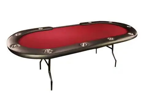 Casino Grade Foldable Table Oval Shape Poker Table