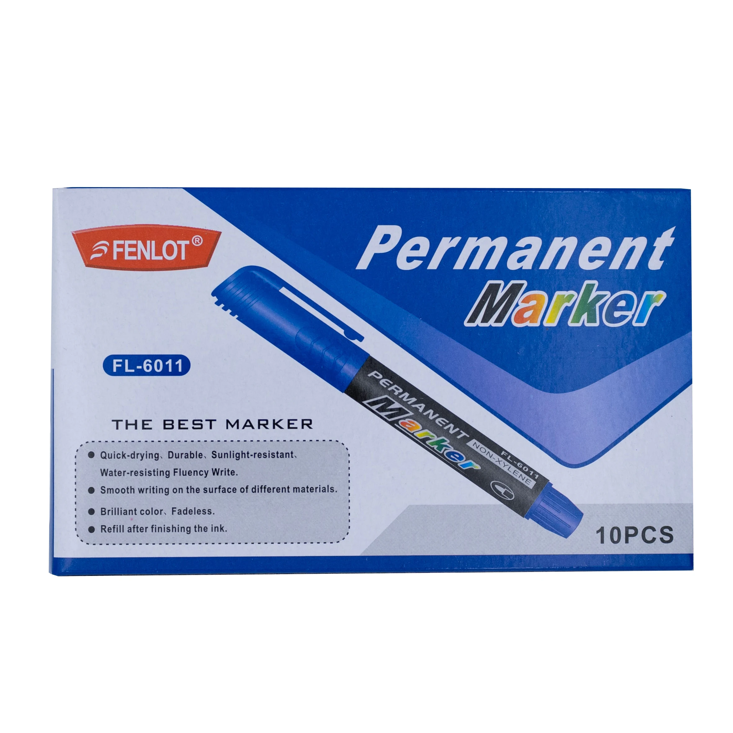 High quality Waterproof permanent dual tip 0.5/1.0 mm Nib Black blue red Art Marker Pens Student school office stationery