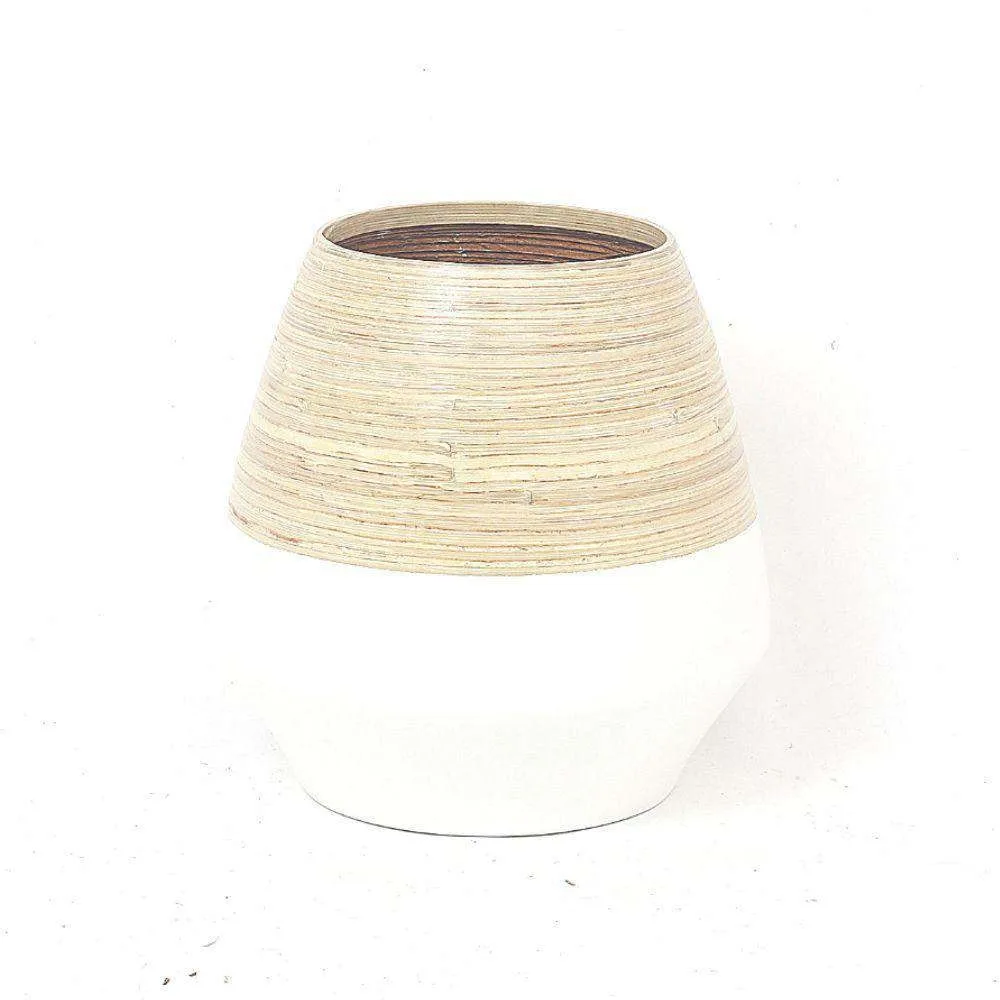 High quality Spun Bamboo Vase Flowerpot for Home Decoration Handcrafted Vases Table Decoration made in Viet Nam