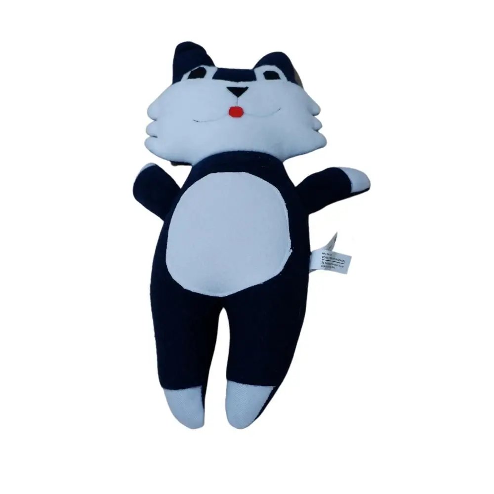 Custom Professional Cheap Durable Pet Supplier Soft Fabric Cat Shaped Plush Chewy Pet Toy for Play Indoor Outdoor Interactive