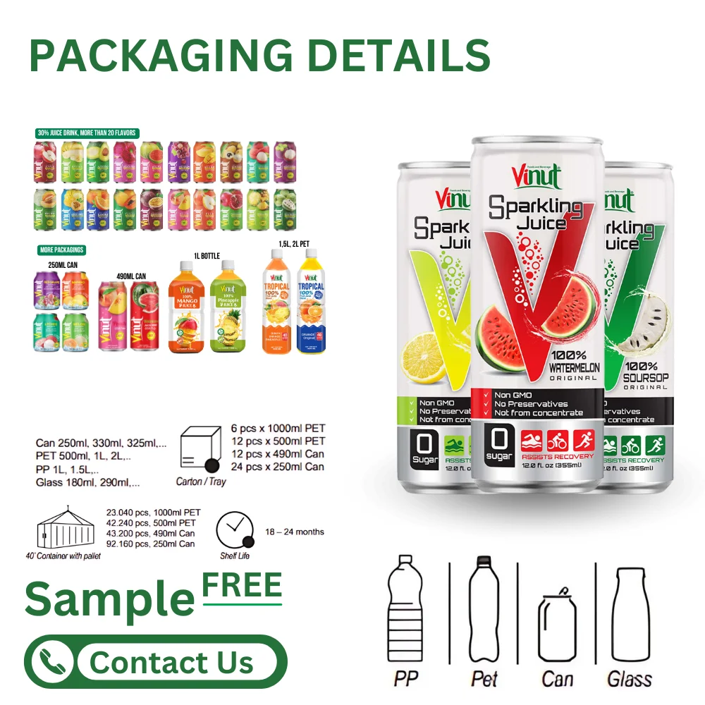 330 мл винут консервированная газированная вода Черника и гранат Лидер продаж частная торговая марка сертификат OEM BRC Халяль