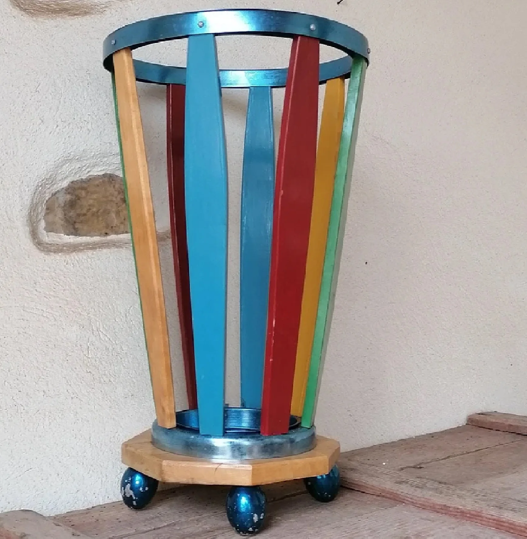 Shiny Look Gold Color Simple Design Umbrella Stand Umbrella Storage Rack Umbrella Bucket Household Supplies New Home Decoration