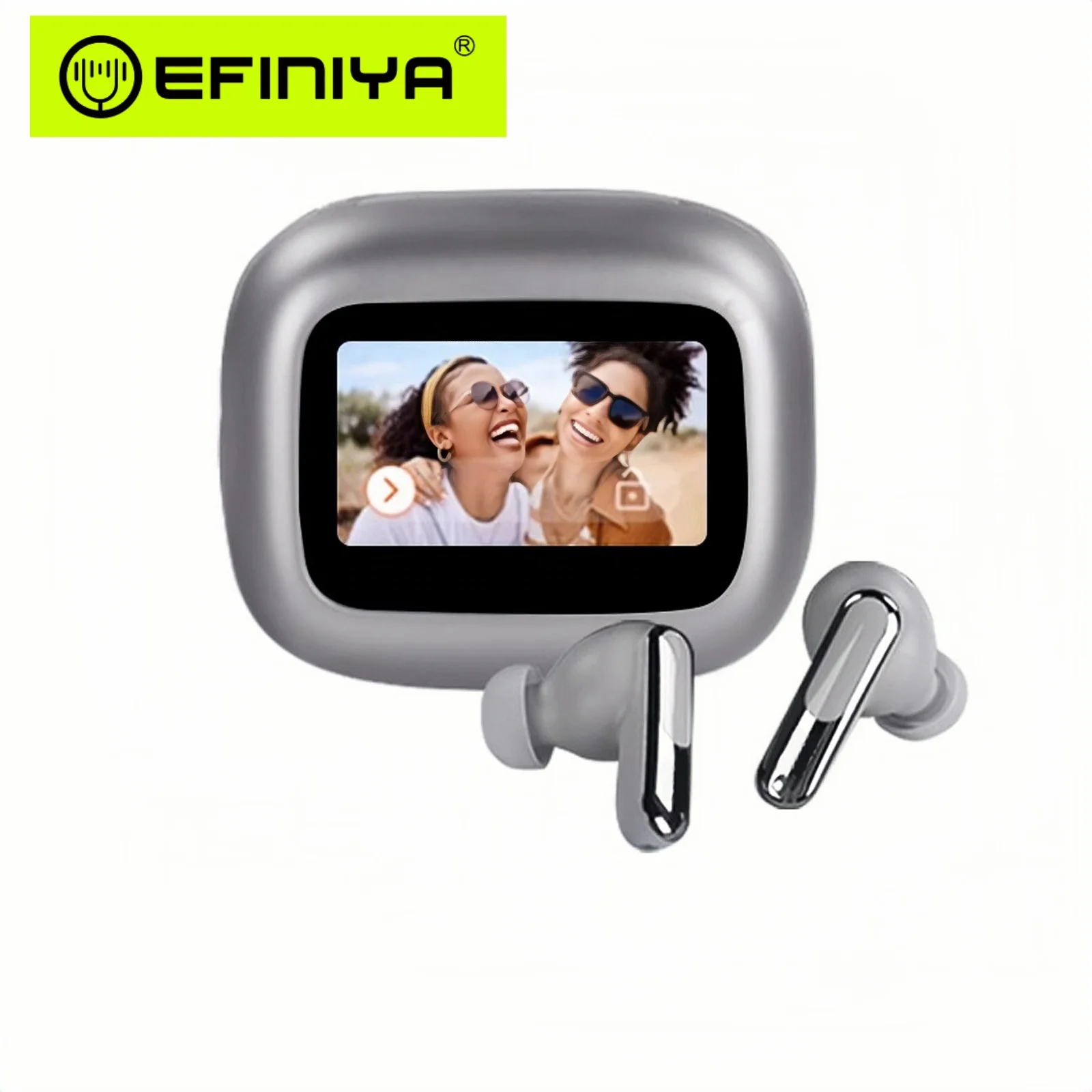 ANC Earphones V5.4 True Wireless Stereo Earphones Headphones In-Ear TWS Wireless LCD Touch Screen factory Earbuds Headset