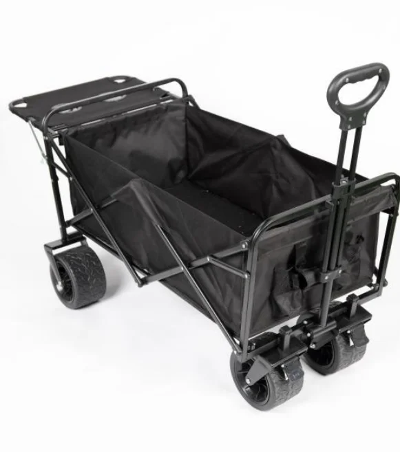 Collapsible Folding Wagon Cart Portable Garden Wagon Cart All Terrain with Large Capacity
