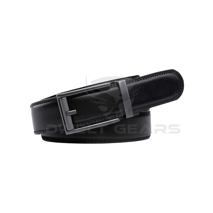 Custom Men Classic Vintage Pin Buckle Luxury Strap Genuine Pu Leather Belt For Man