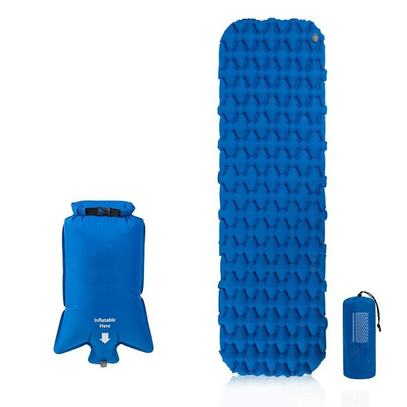 Ultralight TPU Compact Backpacking Inflatable Sleeping Mat Air Mattress Insulated Sleeping Pad for Camping Hiking Traveling