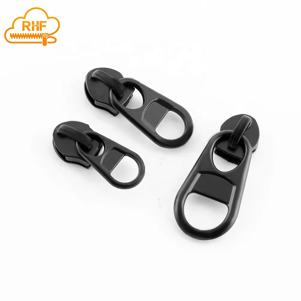 Zipper manufacturer Zinc Alloy zipper slider for Computer bag #3 #5  Short Zipper Puller