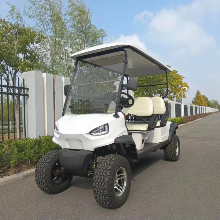 Factory supply prices electric golf cart 4 seater electric golf buggy lithium battery good quality club car cheap golfcart